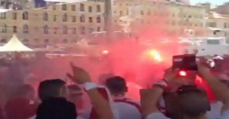 Tuča u Marseju, Englezi gazili zastavu Poljske