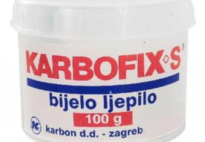 Ljepilo u bijeloj kutijici sa malom plastičnom lopaticom za mazanje: Da li ste ga koristili?