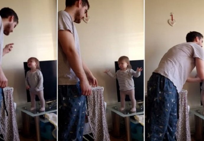 Slatka djevojčica svađom s ocem prekon noći osvojila svijet, pogledajte zašto (VIDEO)