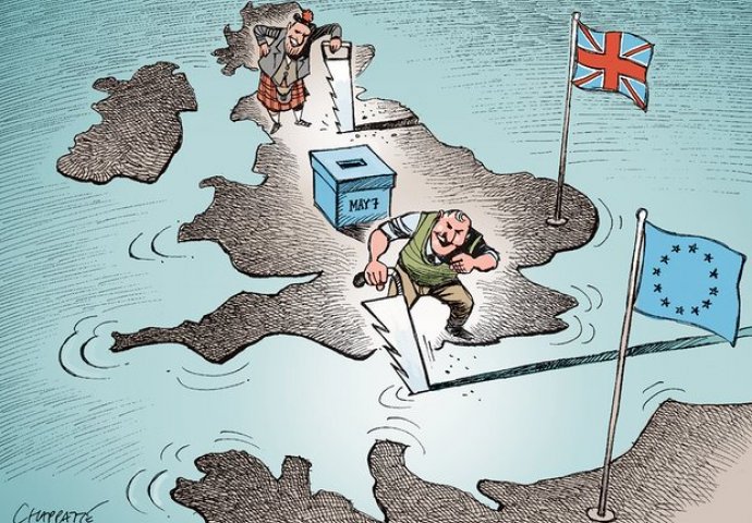 Karikature o referendumu u Velikoj Britaniji