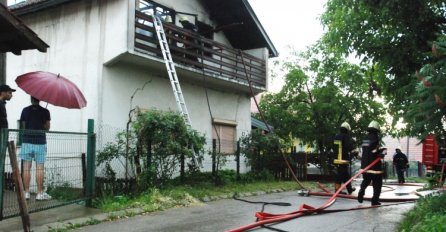 Tuzla: Kuća se zapalila uslijed udara groma