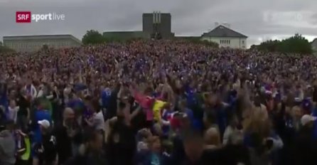 ERUPCIJA SREĆE: Ovako je Reykjavik reagovao na zadnji sudijski zvižduk 