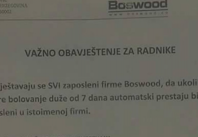 Ko otvori bolovanje duže od sadam dana dobit će otkaz!