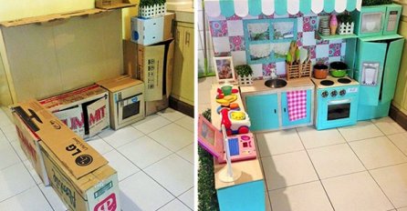 Od kartonskih kutija mama napravila fenomenalan poklon za svoju kćerku