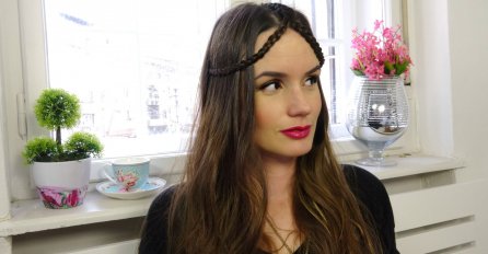 Tiara od kose: Boho frizura 