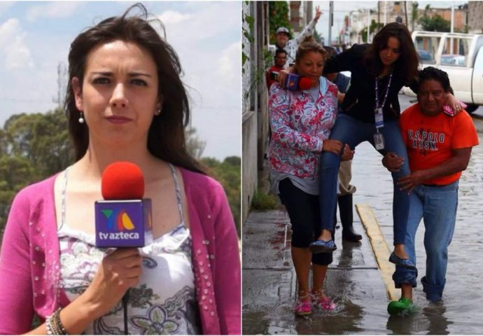 Novinarka dobila otkaz: Razmažena reporterka izvještavala o poplavi, ali nije se htjela smočiti