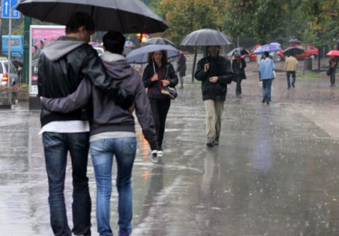 Danas oblačno sa kišom, u drugom dijelu dana razvedravanje 