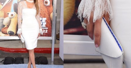 Ledena ljepotica: Jennifer Lopez u odličnoj bijeloj kombinaciji na premjeri "Ice Age: Collision Course"
