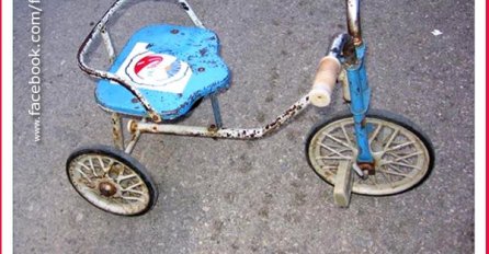 Stari metalni tricikl: Naše prvo prevozno sredstvo
