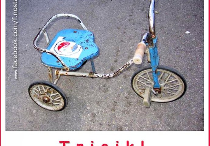 Stari metalni tricikl: Naše prvo prevozno sredstvo