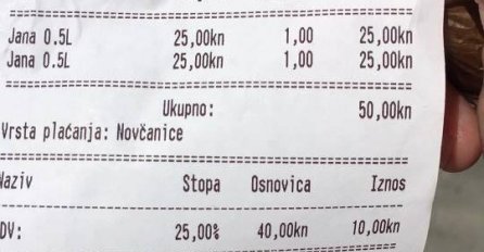 Litar vode na Hvaru košta 13 KM