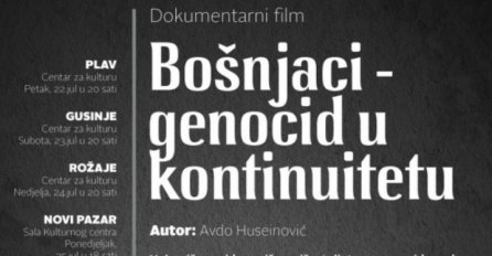Film 'Bošnjaci - genocid u kontinuitetu' premijerno prikazan u Plavu