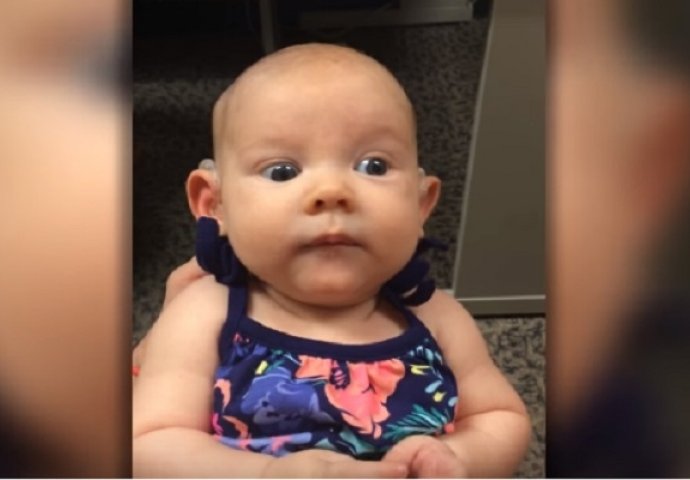 Ovo je reakcija gluhe bebe kada je čula prvi put glas majke (VIDEO)