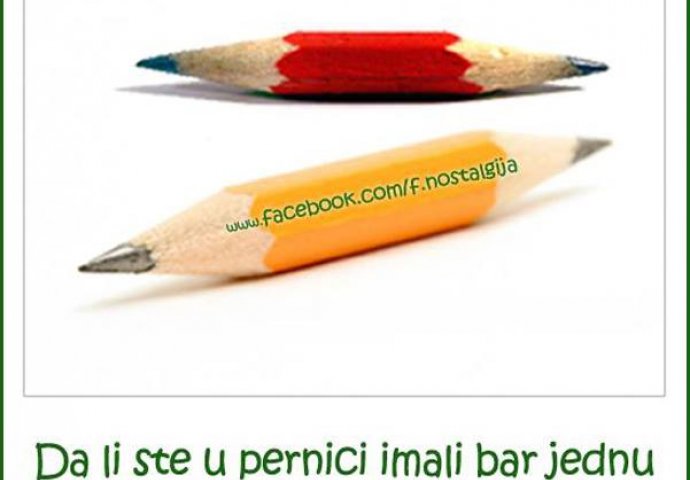 Da li ste u pernici imali bar jednu ovakvu olovku? 