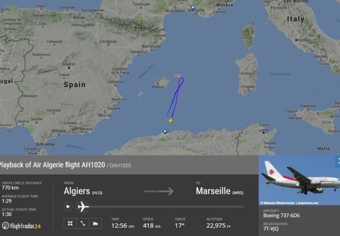 Putnički avion Air Algerie proglasio vanredno stanje, pa nestao sa radara