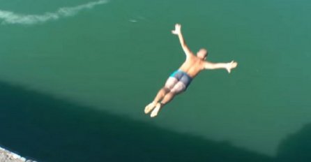 DRAMATIČAN VIDEO: Slovenac nakon skoka u Drinu nestao u rijeci!