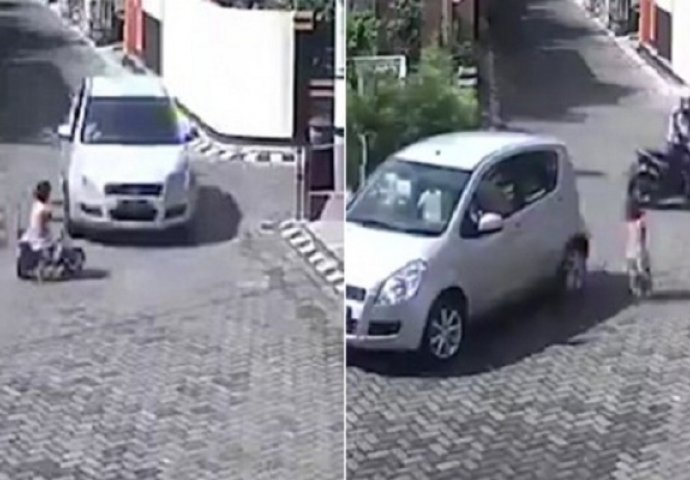  ČUDO NEVIĐENO: Auto pregazilo djevojčicu, ona ustala pa odšetala (VIDEO) 