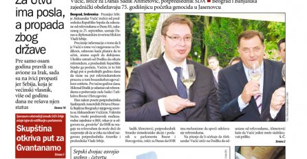 Srbijanski mediji potvrdili pisanje portala Novi.ba: Vučić če tražiti od Dodika da otkaže referendum