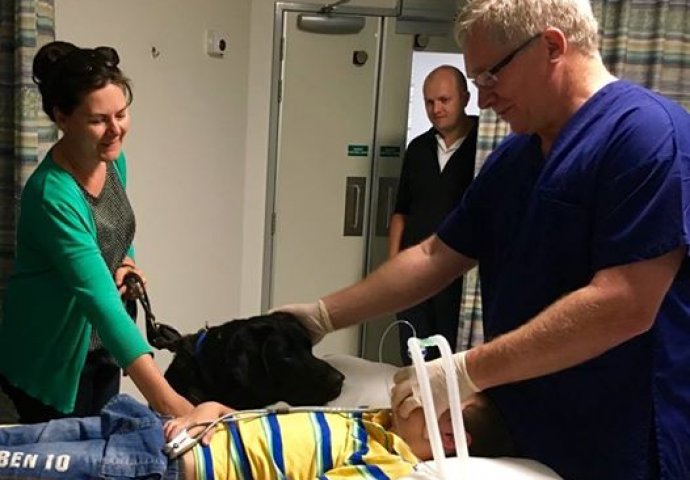 Sinonim bezuslovne ljubavi: Pas odbio da ostavi autističnog dječaka samog u bolnici