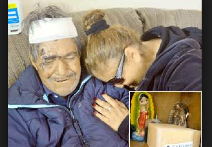 Prije dva mjeseca ovog deku je porodica kremirala a onda se kao duh pojavio sa zavojima na glavi (VIDEO)