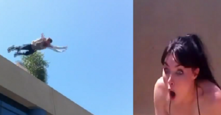 Momak skočio sa zgrade kako bi obradovao djevojku na najljepši mogući način (VIDEO)