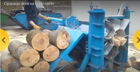 Cijepanje drva na ruski način: Šta kažete na ovu spravu? (VIDEO)