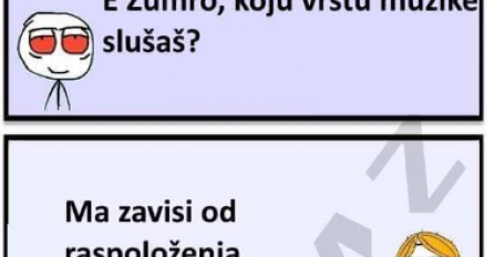 E Zumro, koju vrstu muzike slušaš?