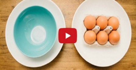 Briljantan način da odvojite žumance i bjelance (VIDEO)