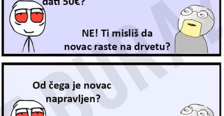 E stari, možeš mi dati 50€?