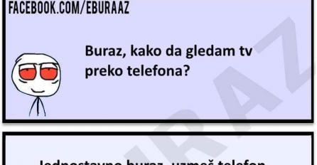 E buraz, kako da gledam TV preko telefona?