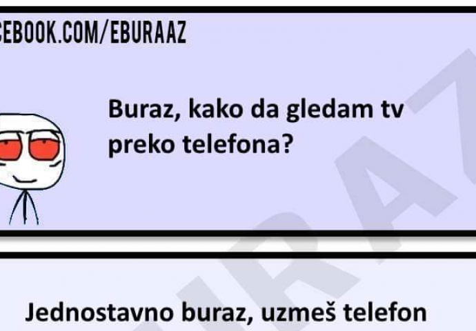 E buraz, kako da gledam TV preko telefona?