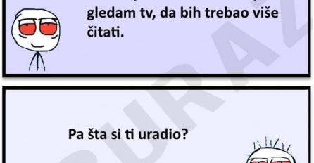 Burazu su roditelji rekli da gleda previše TV pa je on uradio nešto neočekivano!