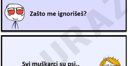 Ono kad cura ignoriše buraza