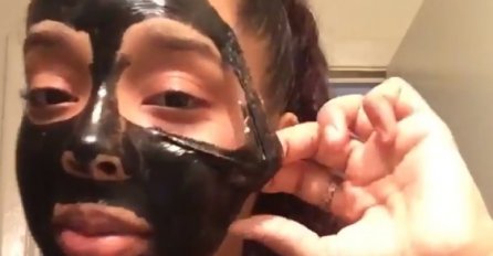 Stavila je masku, a onda vrlo brzo zažalila zbog toga (VIDEO) 