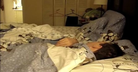 Postavila je kameru pored muža koji je spavao, a onda mu je priredila ovo (VIDEO)