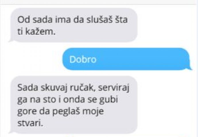 Ono kada kreneš da šefuješ ženi, a  ona te sahrani  samo jednim odgovorom!