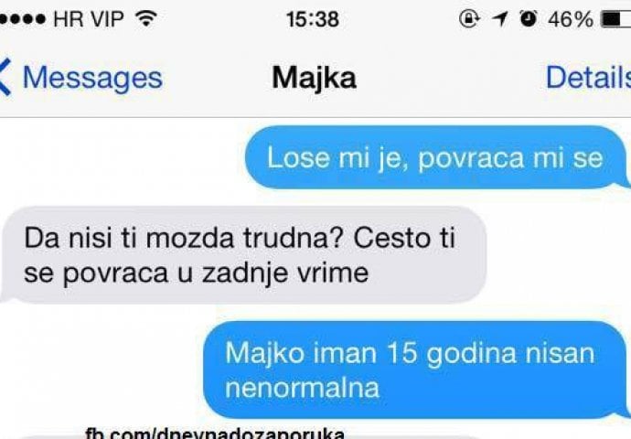 Mama sumnja da je kćerka trudna, pa proglasila uzbunu