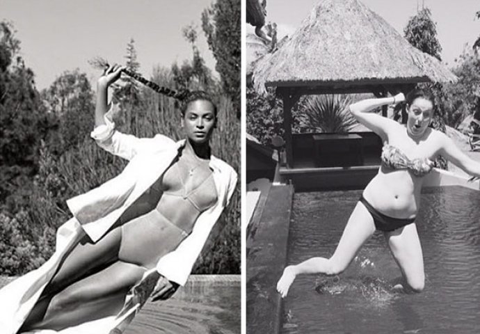 Komičarka uradila parodije fotografija slavnih: Kad vidite kako je 'skinula' Kim Kardashian, plakat ćete od smijeha