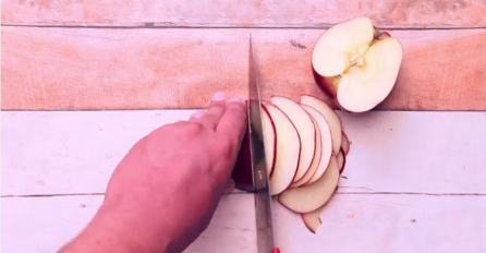 Isjekao je jabuku na tanke dijelove: Kada vidite razlog, odmah ćete i sami otići u kuhinju (VIDEO)