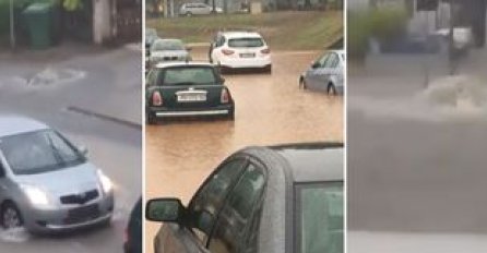 NEVRIJEME ZAHVATILO ISTRU: U Poreču kiša već poplavila ceste i ugostiteljske objekte [VIDEO]