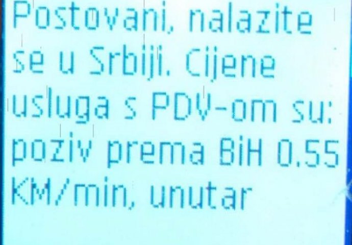 Operateri koji su precijenili veličinu Srbije na račun BiH: 'Poštovani, nalazite se u Srbiji'
