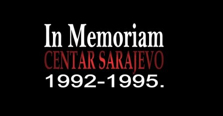 Sutra predstavljanje publikacije "IN MEMORIAM – Centar Sarajevo (1992 – 1995)"