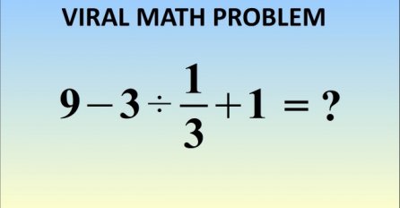 Ovo je mnogima zadalo velike glavobolje: Znate li rješenje ovog matematičkog problema?