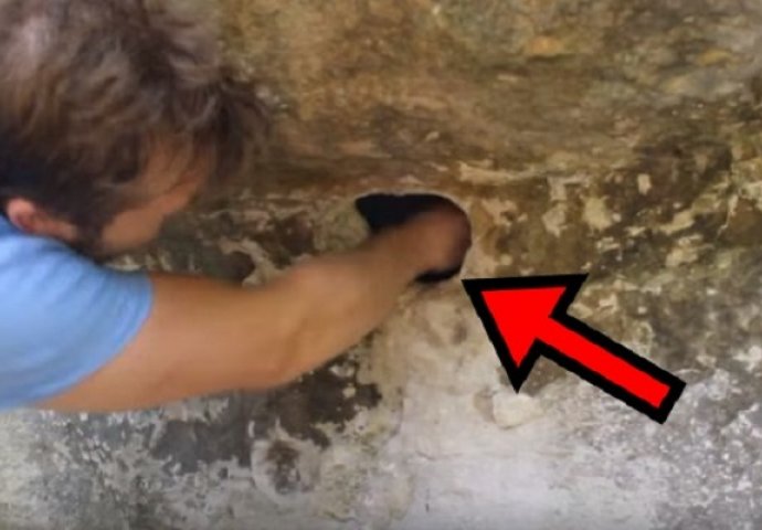Gurnuo je ruku u rupu u stijeni, ono što je izvukao vani ledi krv u žilama (VIDEO) 