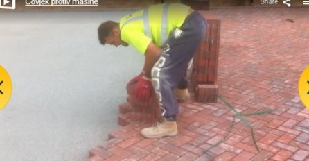 Brži od bilo koje mašine: Ostat ćete bez riječi kad vidite kako ovaj građevinski radnik slaže ploče! (VIDEO)