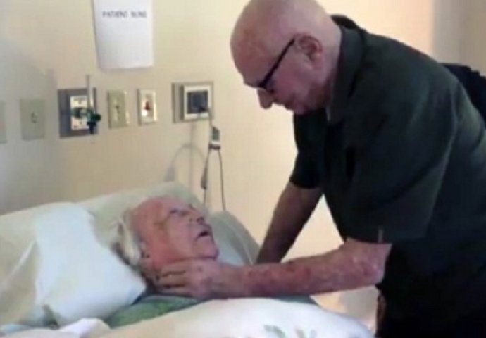 Pustićete suzu sigurno: Pogledajte kako ovaj starac izjavljuje ljubav svojoj 93-godišnjoj supruzi koja je na samrti! (VIDEO)