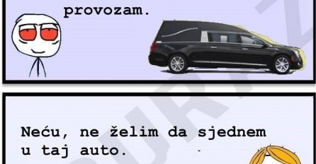 Zumra neće da uđe u Burazov auto