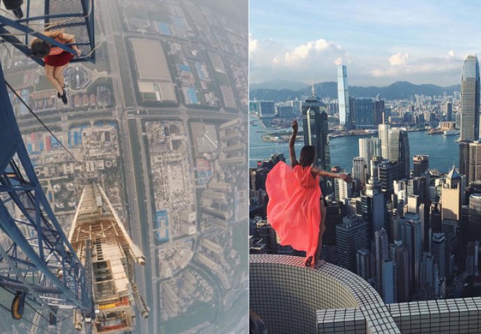 Zaledit će vam se krv u žilama kada vidite gdje se sve ova Ruskinja penje kako bi napravila najbolji selfie na svijetu