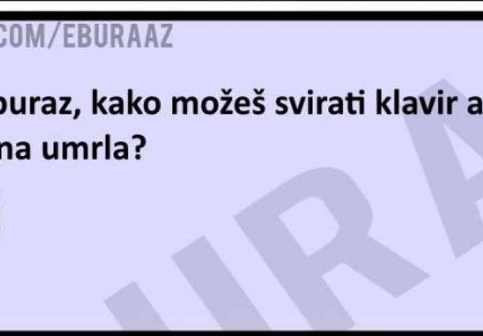 Buraz svira klavir iako mu je umrla žena