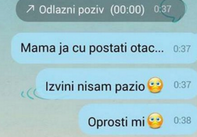 U pola noći 3 puta zvao mamu da joj kaže da će postati otac, a ovakav odgovor nije očekivao